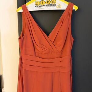 David's Bridal Cinnamon  Sleeveless Dress